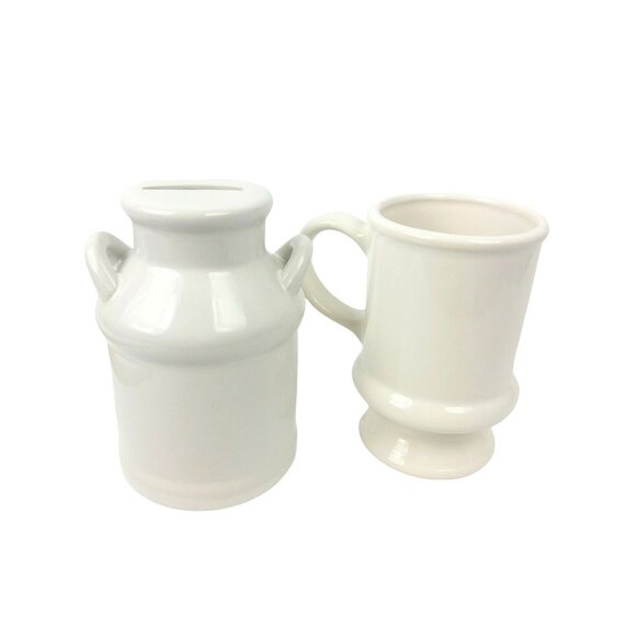 Vintage California Themed Ceramic Mug & Milk Can Bank Set - Picture 6 of 7